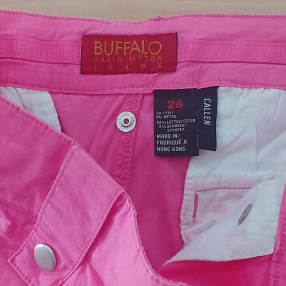 Buffalo crop hot pink pants size 26 - Picture 3 of 5